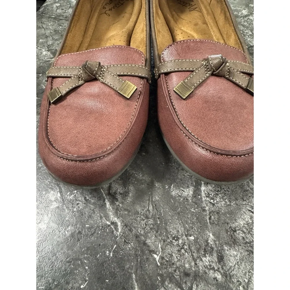 Natural Soul by Naturalizer Womens‎ Gracee All-Thru Comfort loafers Brown Sz 11M